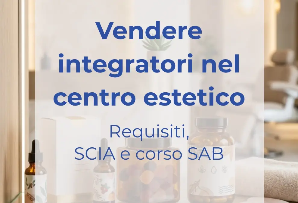 Vendere integratori in un centro estetico